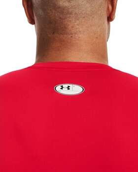 T-shirt de fitness Under Armour Men's HeatGear Armour Short Sleeve Red/White L T-shirt de fitness - 3