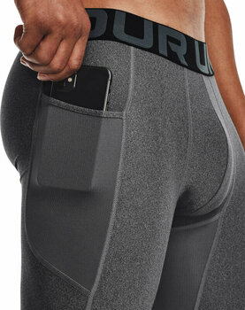 Running underwear Under Armour Men's HeatGear Armour Compression Shorts Carbon Heather/Black S Running underwear - 3