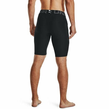 Laufunterwäsche Under Armour Men's HeatGear Pocket Long Shorts Black/White S Laufunterwäsche - 5