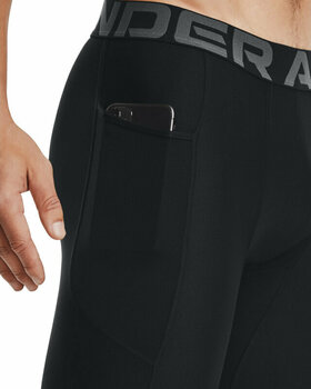 Bežecká spodná bielizeň Under Armour Men's HeatGear Pocket Long Shorts Black/White 2XL Bežecká spodná bielizeň - 3