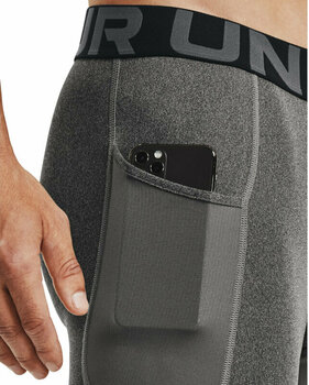 Hardloopondergoed Under Armour Men's HeatGear Pocket Long Shorts Carbon Heather/Black S Hardloopondergoed - 3