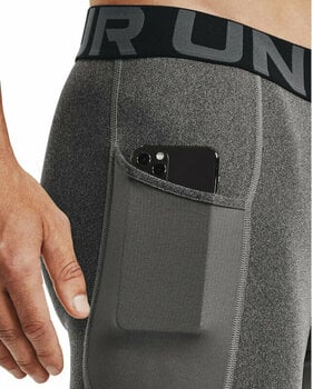 Hardloopondergoed Under Armour Men's HeatGear Pocket Long Shorts Carbon Heather/Black M Hardloopondergoed - 3