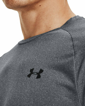 Фитнес тениска Under Armour Men's UA Tech 2.0 Textured Short Sleeve T-Shirt Pitch Gray/Black S Фитнес тениска - 3