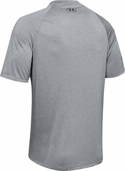Fitness shirt Under Armour Men's UA Tech 2.0 Textured Short Sleeve T-Shirt Pitch Gray/Black M Fitness shirt - 2