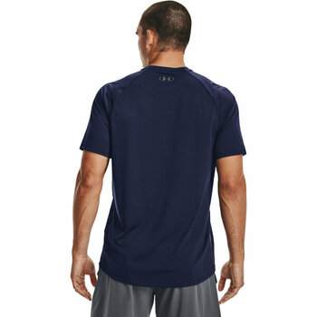 Fitness koszulka Under Armour Men's UA Tech 2.0 Textured Short Sleeve T-Shirt Midnight Navy/Pitch Gray S Fitness koszulka - 5