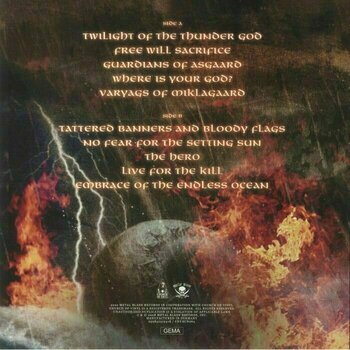 Vinyl Record Amon Amarth - Twilight Of The Thunder God (Blue/Black/White Coloured) (LP) - 2