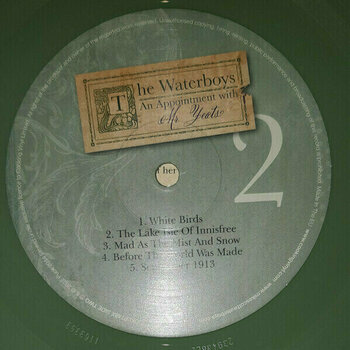 Vinyl Record The Waterboys - An Appointment With Mr Yeats (Green Coloured) (2 LP) - 4