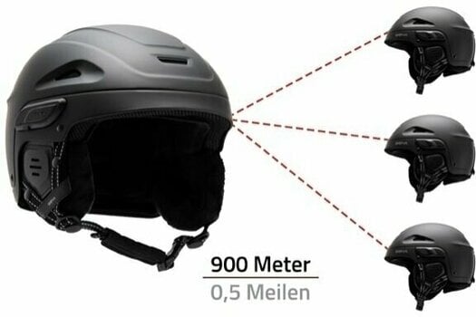 Lyžařská helma Sena Latitude SX Matt Black M (56-58 cm) Lyžařská helma - 7