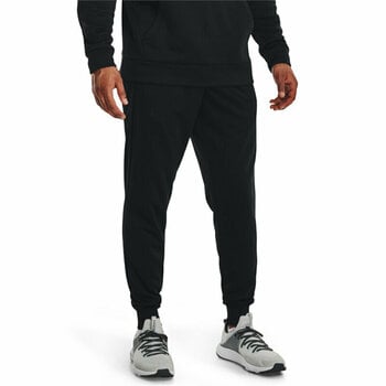 Fitness nohavice Under Armour Men's Armour Fleece Joggers Black L Fitness nohavice - 5