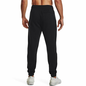 Fitness Trousers Under Armour Men's UA Essential Fleece Joggers Black/White S Fitness Trousers - 5