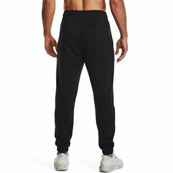 Fitnes hlače Under Armour Men's UA Essential Fleece Joggers Black/White M Fitnes hlače - 5