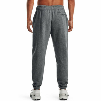 Fitness spodnie Under Armour Men's UA Essential Fleece Joggers Pitch Gray Medium Heather/White S Fitness spodnie - 5