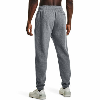 Fitness Trousers Under Armour Men's UA Essential Fleece Joggers Pitch Gray Medium Heather/White S Fitness Trousers - 6