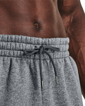 Fitness Hose Under Armour Men's UA Essential Fleece Joggers Pitch Gray Medium Heather/White XL Fitness Hose - 3