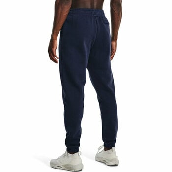 Fitness Trousers Under Armour Men's UA Essential Fleece Joggers Midnight Navy/White S Fitness Trousers - 5