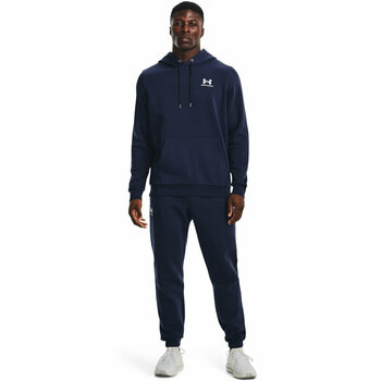 Fitness Trousers Under Armour Men's UA Essential Fleece Joggers Midnight Navy/White XL Fitness Trousers - 6