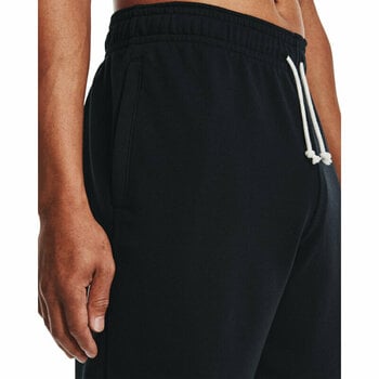 Fitness Trousers Under Armour Men's UA Rival Terry Shorts Black/Onyx White M Fitness Trousers - 3