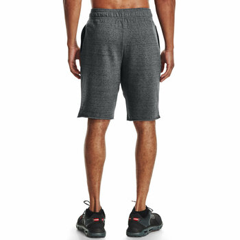 Fitness Trousers Under Armour Men's UA Rival Terry Shorts Pitch Gray Full Heather/Onyx White S Fitness Trousers - 5