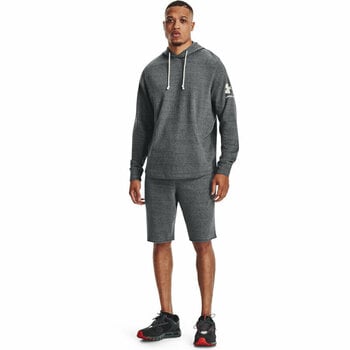 Fitness nohavice Under Armour Men's UA Rival Terry Shorts Pitch Gray Full Heather/Onyx White S Fitness nohavice - 6