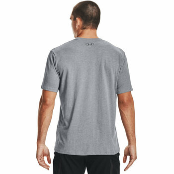 Fitness shirt Under Armour Men's UA Sportstyle Logo Short Sleeve Steel Light Heather/Black M Fitness shirt - 5