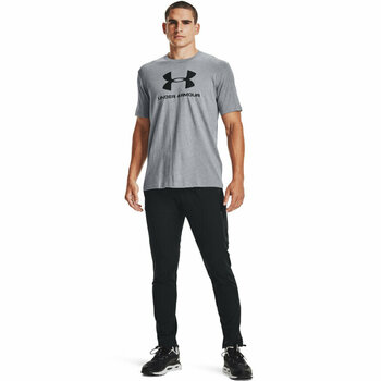 Fitness shirt Under Armour Men's UA Sportstyle Logo Short Sleeve Steel Light Heather/Black M Fitness shirt - 6