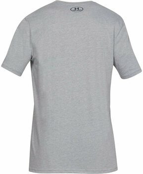 Fitness póló Under Armour Men's UA Sportstyle Logo Short Sleeve Steel Light Heather/Black XL Fitness póló - 2