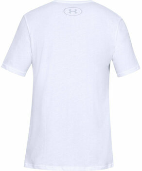 Fitness T-Shirt Under Armour Men's UA Sportstyle Logo Short Sleeve White/Black M Fitness T-Shirt - 2