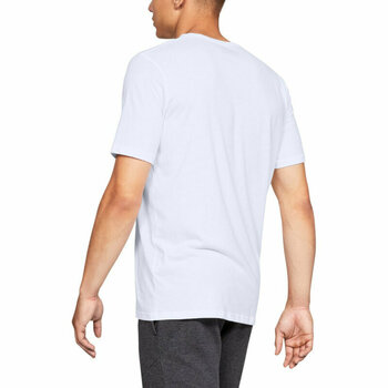 Fitness T-Shirt Under Armour Men's UA Sportstyle Logo Short Sleeve White/Black M Fitness T-Shirt - 4