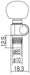 Mechanik für Gitarre Gotoh SPBJ-5-AI Nickel Mechanik für Gitarre - 1