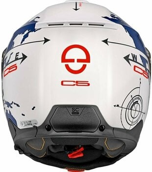 Helmet Schuberth C5 Globe Blue 3XL Helmet - 4