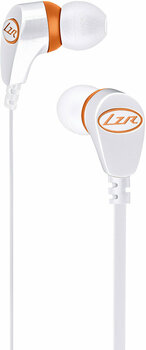 En la oreja los auriculares Magnat LZR 540 White vs. Orange - 2