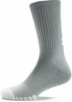 Fitness ponožky Under Armour UA HeatGear Crew 3-Pack Steel/White M Fitness ponožky - 2
