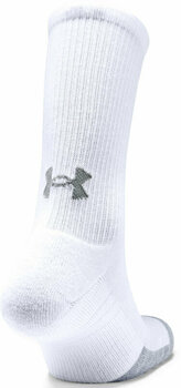 Fitness ponožky Under Armour UA HeatGear Crew 3-Pack White/Steel L Fitness ponožky - 5
