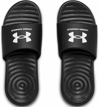 Sandaler Under Armour Men's UA Ansa Fixed Slides Black/White 8 Sandaler - 4