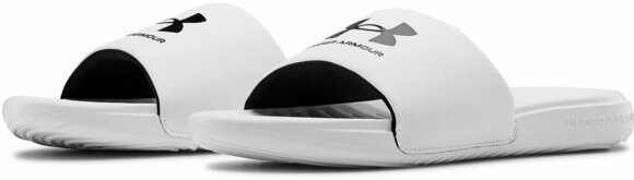 Slippers Under Armour Men's UA Ansa Fixed Slides White/Black 7 Slippers - 3