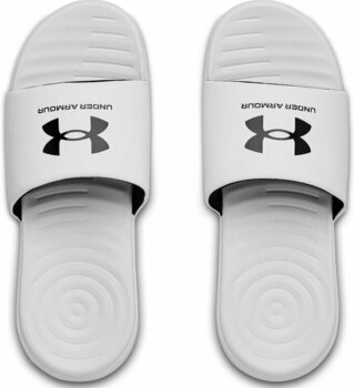 Slippers Under Armour Men's UA Ansa Fixed Slides White/Black 7 Slippers - 4