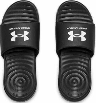 Šľapky Under Armour Women's UA Ansa Fixed Slides Black/White 5 Šľapky - 5