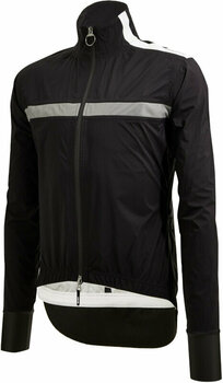 Cycling Jacket, Vest Santini Guard Neo Shell Rain Jacket Nero S Jacket - 2