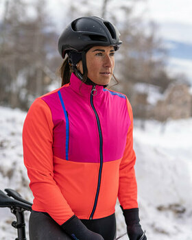 Biciklistička jakna, prsluk Santini Vega Absolute Woman Jacket Lime M Jakna - 5