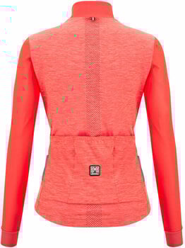 Cyklodres/ tričko Santini Colore Puro Long Sleeve Woman Jersey Bunda Granatina L - 3
