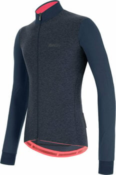 Odzież kolarska / koszulka Santini Colore Puro Long Sleeve Thermal Jersey Kurtka Nautica 3XL - 2