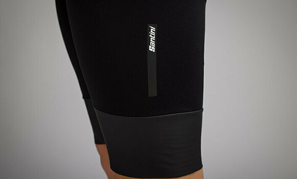 Kolesarske hlače Santini Adapt Shell Bib Shorts Nero 2XL Kolesarske hlače - 8