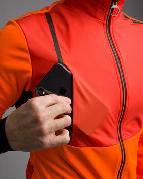 Cyklo-Bunda, vesta Santini Vega Absolute Jacket Bunda Arancio Fluo XL - 7