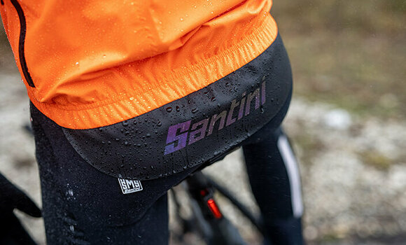 Casaco de ciclismo, colete Santini Guard Neo Shell Rain Jacket Verde Fluo M Casaco - 6