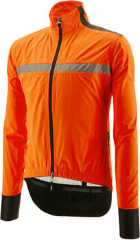 Kerékpár kabát, mellény Santini Guard Neo Shell Rain Jacket Arancio Fluo M Kabát - 2