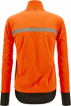 Cycling Jacket, Vest Santini Guard Neo Shell Rain Jacket Arancio Fluo M Jacket - 3