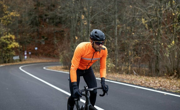 Cycling Jacket, Vest Santini Guard Neo Shell Rain Jacket Arancio Fluo M Jacket - 7