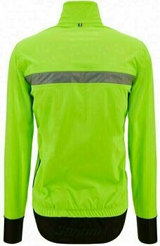 Kerékpár kabát, mellény Santini Guard Neo Shell Rain Jacket Verde Fluo S Kabát - 3