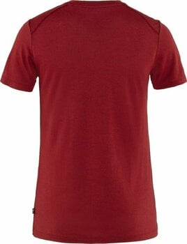 Outdoor T-Shirt Fjällräven W Abisko Wool Fox Pomegranate Red/Dark Navy XS Outdoor T-Shirt - 2