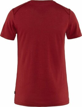 Friluftsliv T-shirt Fjällräven W Abisko Wool Fox Pomegranate Red/Dark Navy XL Friluftsliv T-shirt - 2